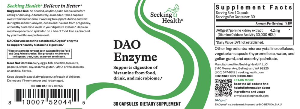 Seeking Health DAO Enzyme