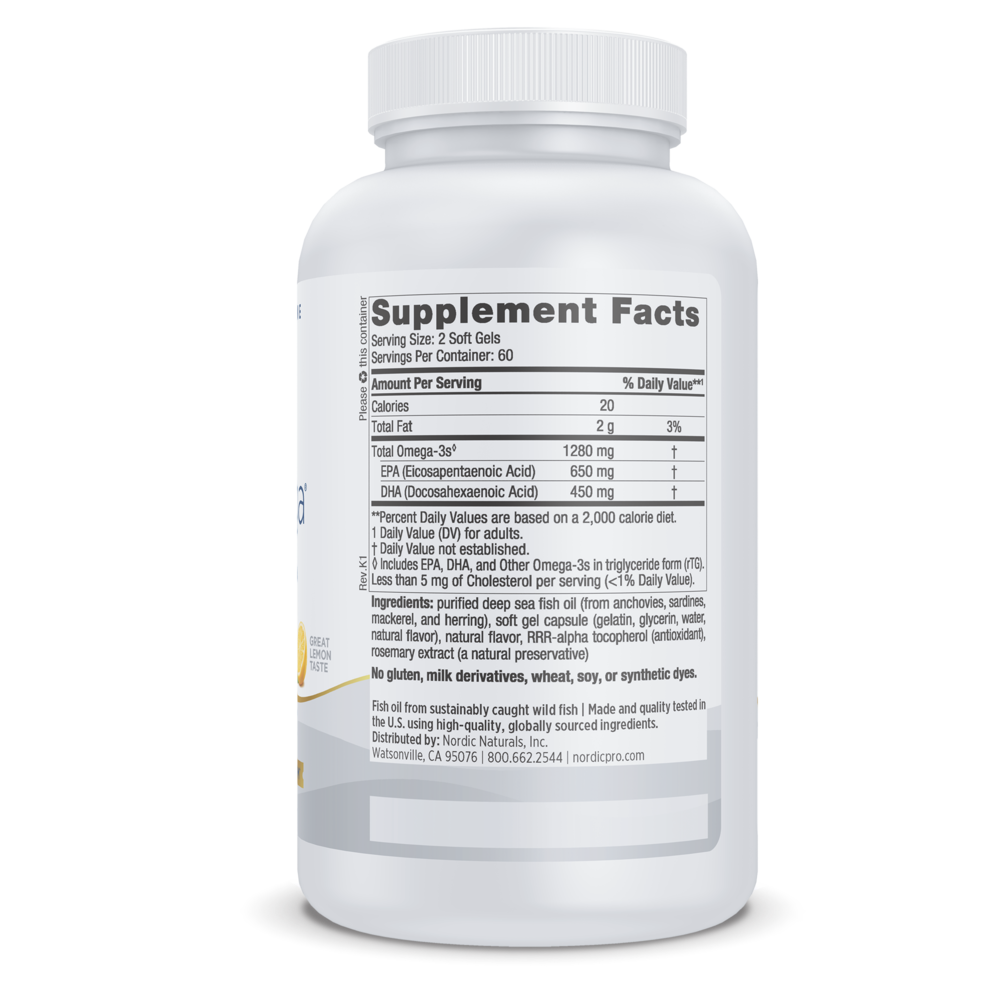 Nordic Natural ProOmega Lemon