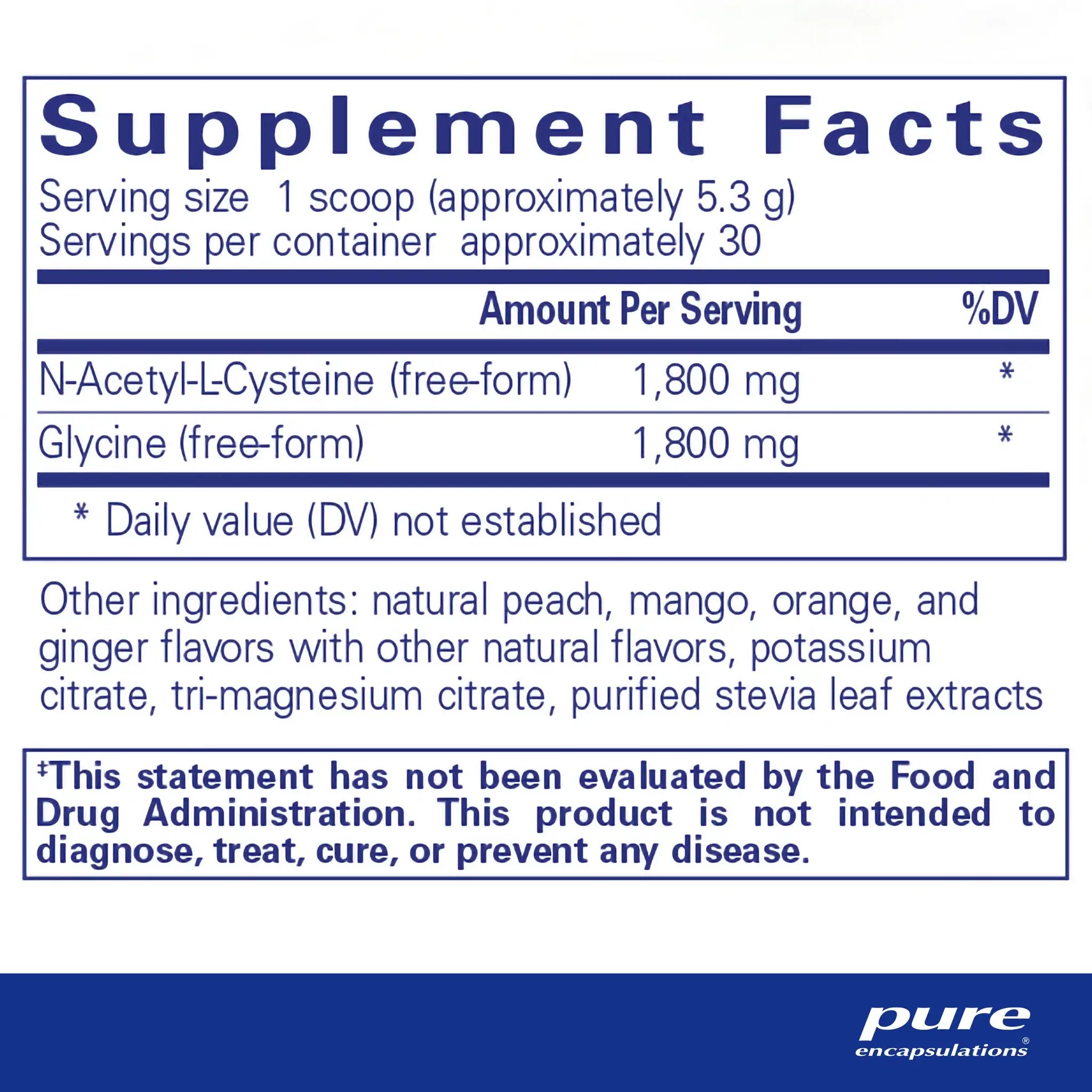 Pure Encapsulation NAC + Glycine Powder (5.6 oz)