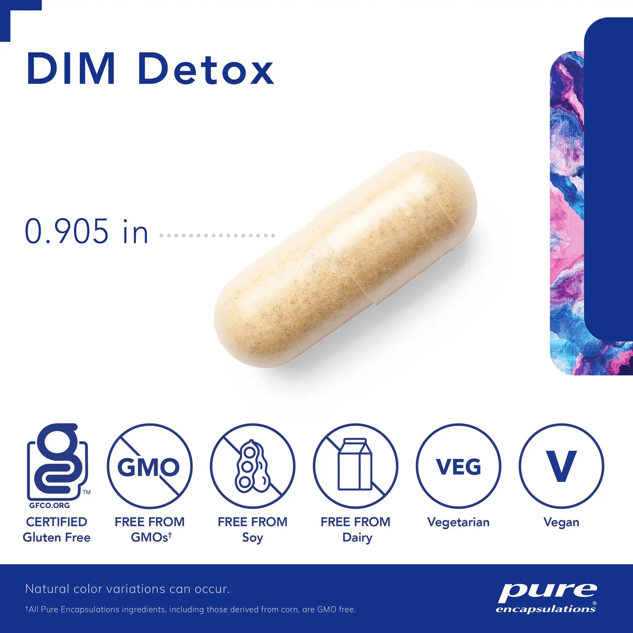 Pure Encapsulation Dim Detox (60 count)