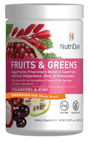 NutriDyn Fruits & Greens With Monk Fruit Strawberry Kiwi