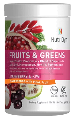 NutriDyn Fruits & Greens With Monk Fruit Strawberry Kiwi