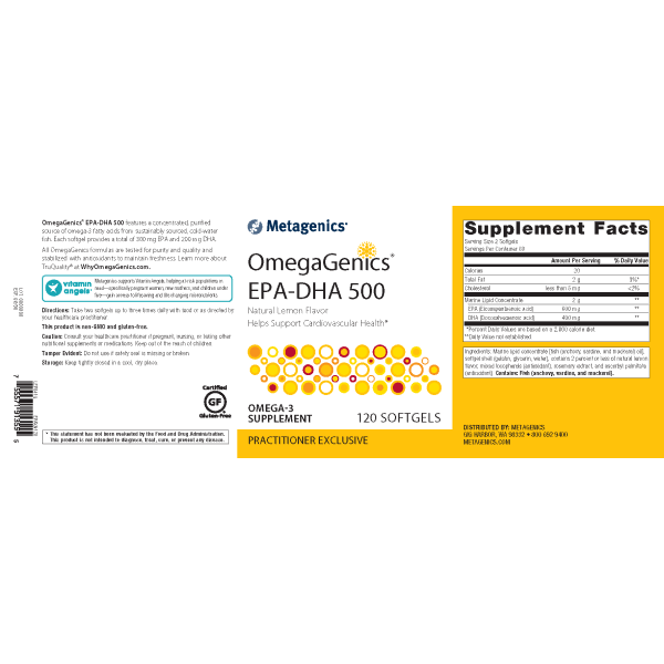 Metagenics Omegagenics EPA-DHA 500