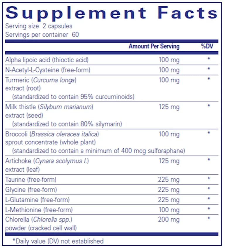 Pure Encapsulation Liver GI Detox 120 vcaps