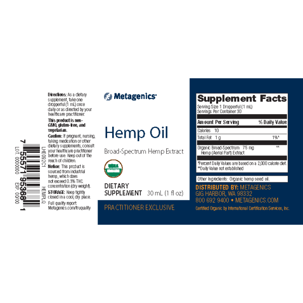 Metagenics Hemp Oil