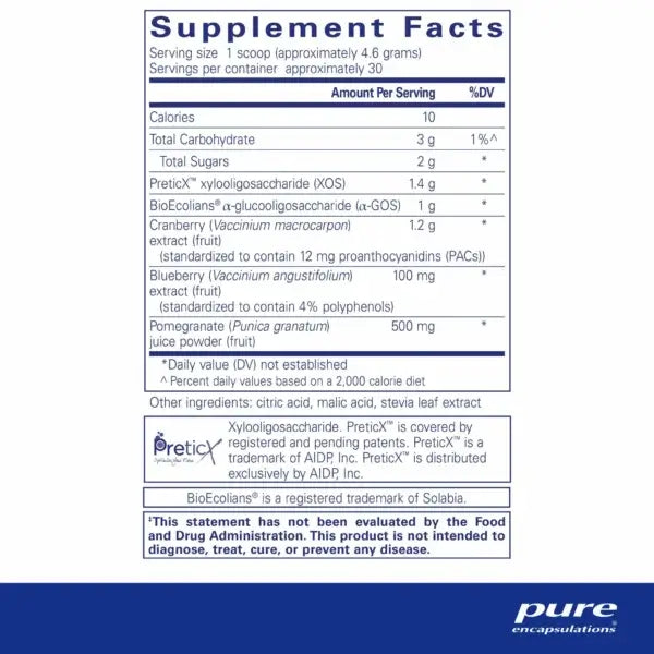 Pure Encapsulations Poly-Prebiotic Powder