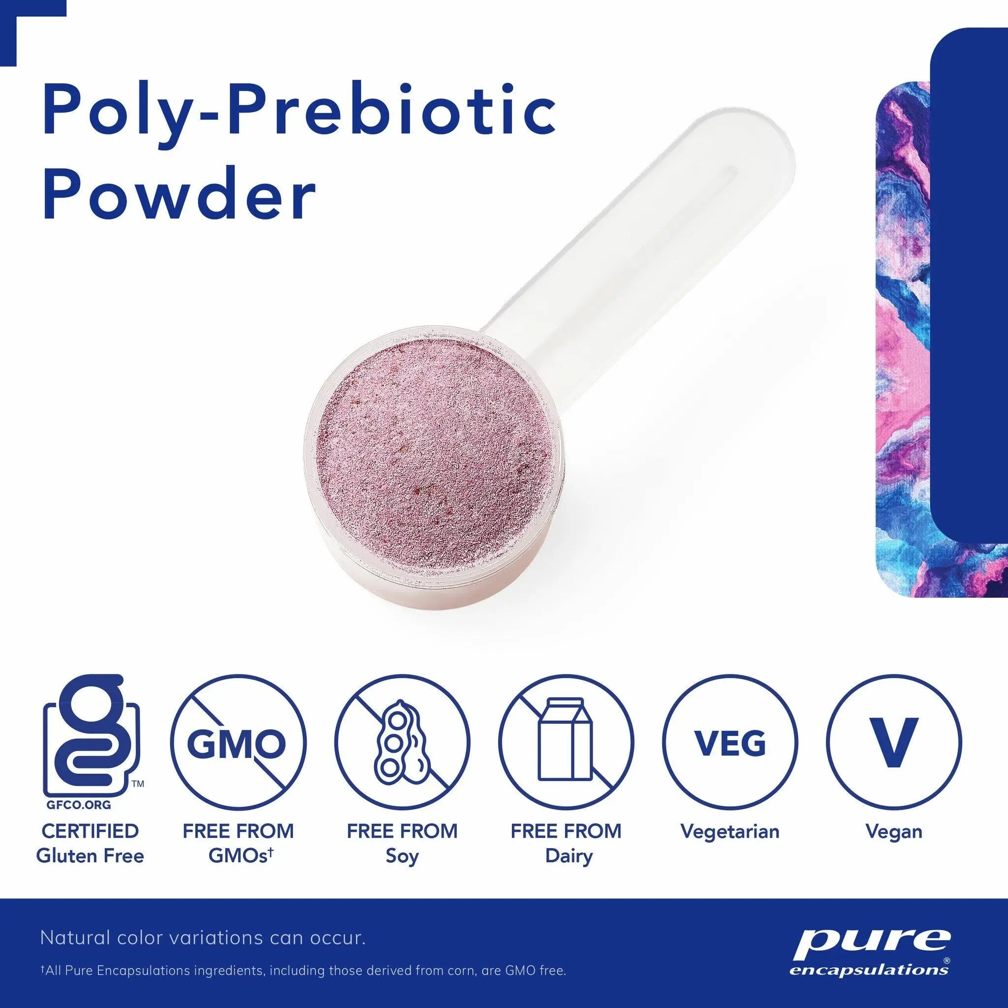 Pure Encapsulations Poly-Prebiotic Powder